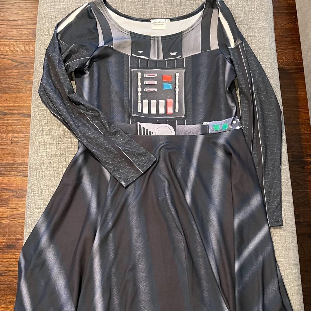 Kawaiian Pizza Apparel Long Sleeve Darth Vader Dress XXL